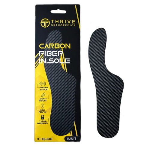 X-Glide Morton's Extension Flexible Carbon Fiber Insole by Thrive Orthopedics